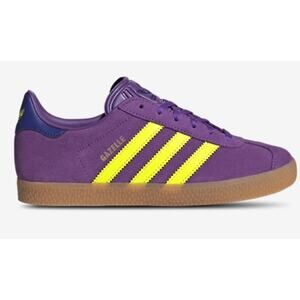 NEW ADIDAS GAZELLE ORIGINALS CF EL I Size 3 JP7131 - Active Purple/ Solar Lime